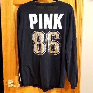 Pink long sleeve bling